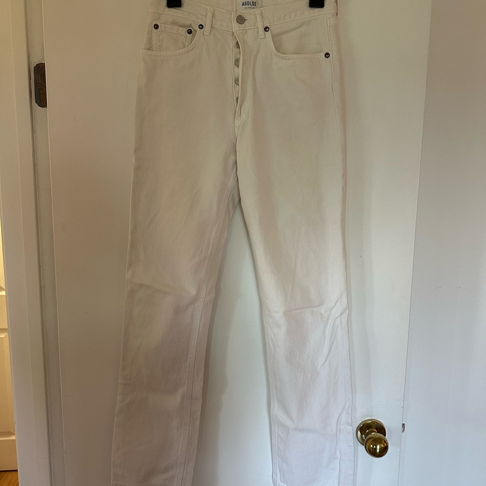 AGOLDE Lana Off-White Jeans